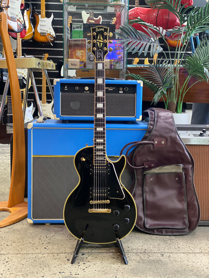 Burny Mid 80s LP Custom w/bag | Black ***pre loved***