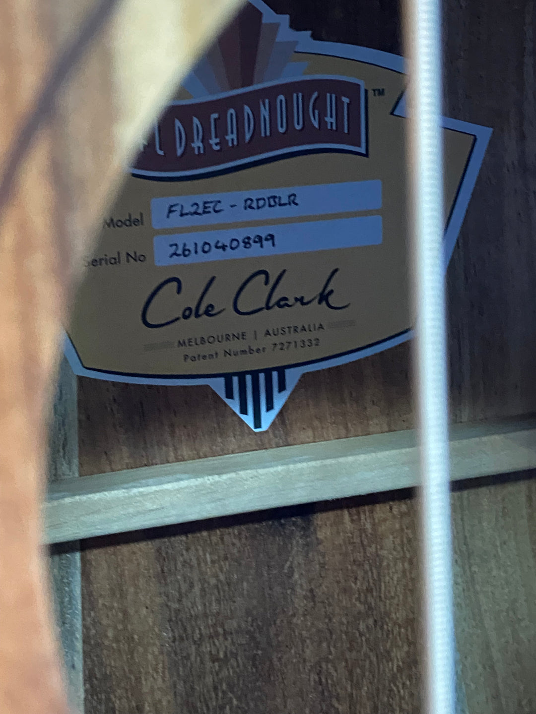 Cole Clark CCFL2EC-RDBLR Rosewood Board Model w/case