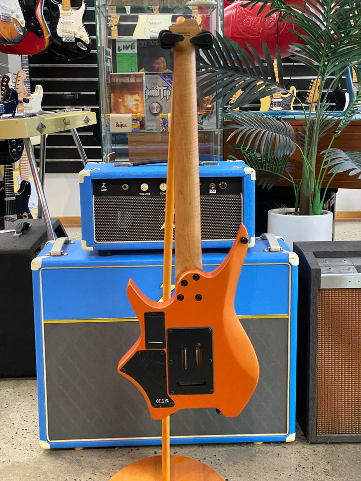 Hils HN5 Headless Electric Guitar | Satin Metallic Coral Orange