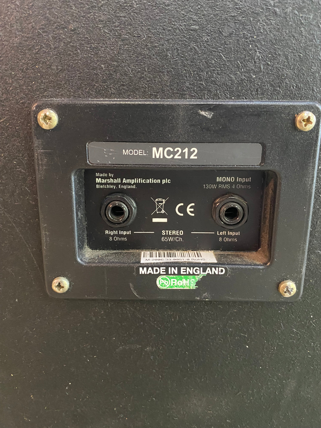 Marshall Cabinet 2x12 MC212 Made in England ***pre loved***