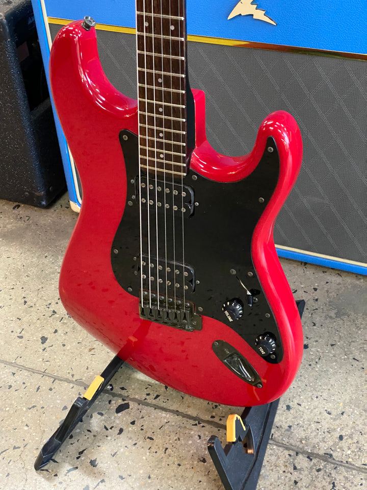 Squier by Fender 1984 JV Serial Contemporary HH Strat wbag | Red ***pre loved***