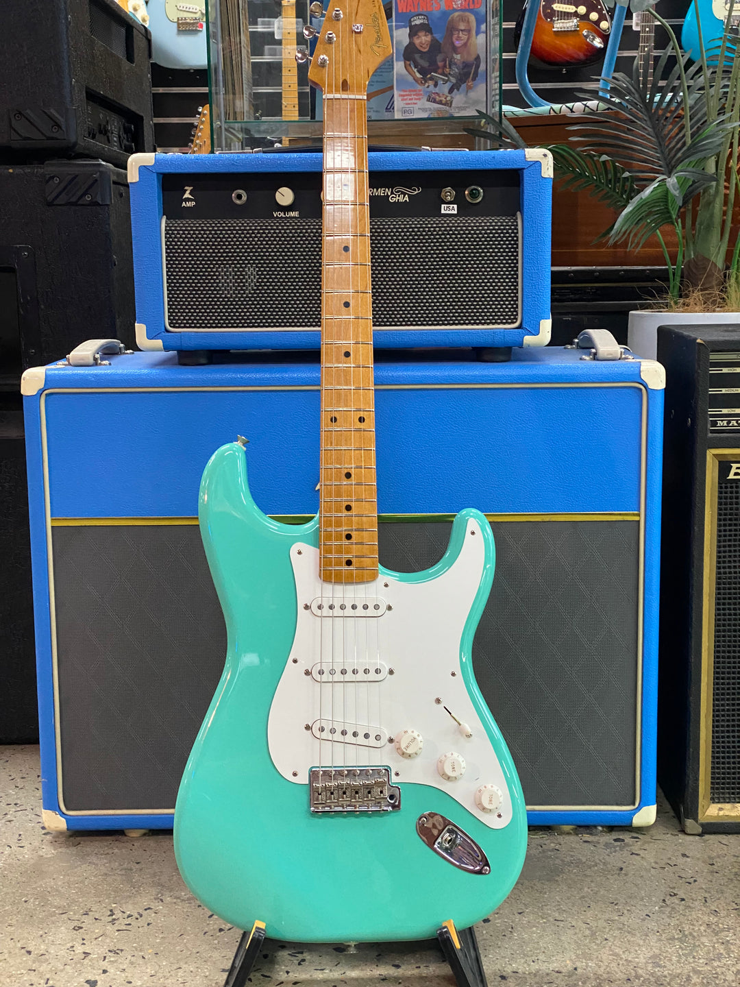 Fender 2022 Vintera 50s Strat *modded* w/bag | Sea Foam Green
