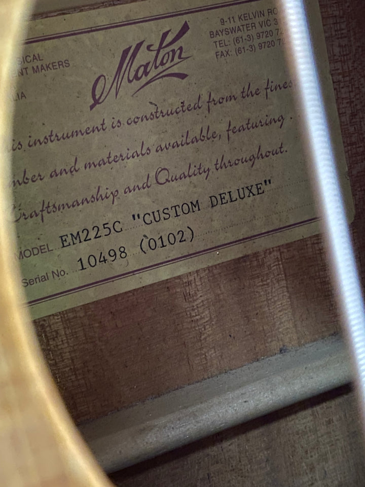 Maton EM225C "Custom Deluxe" w/case ***pre loved***