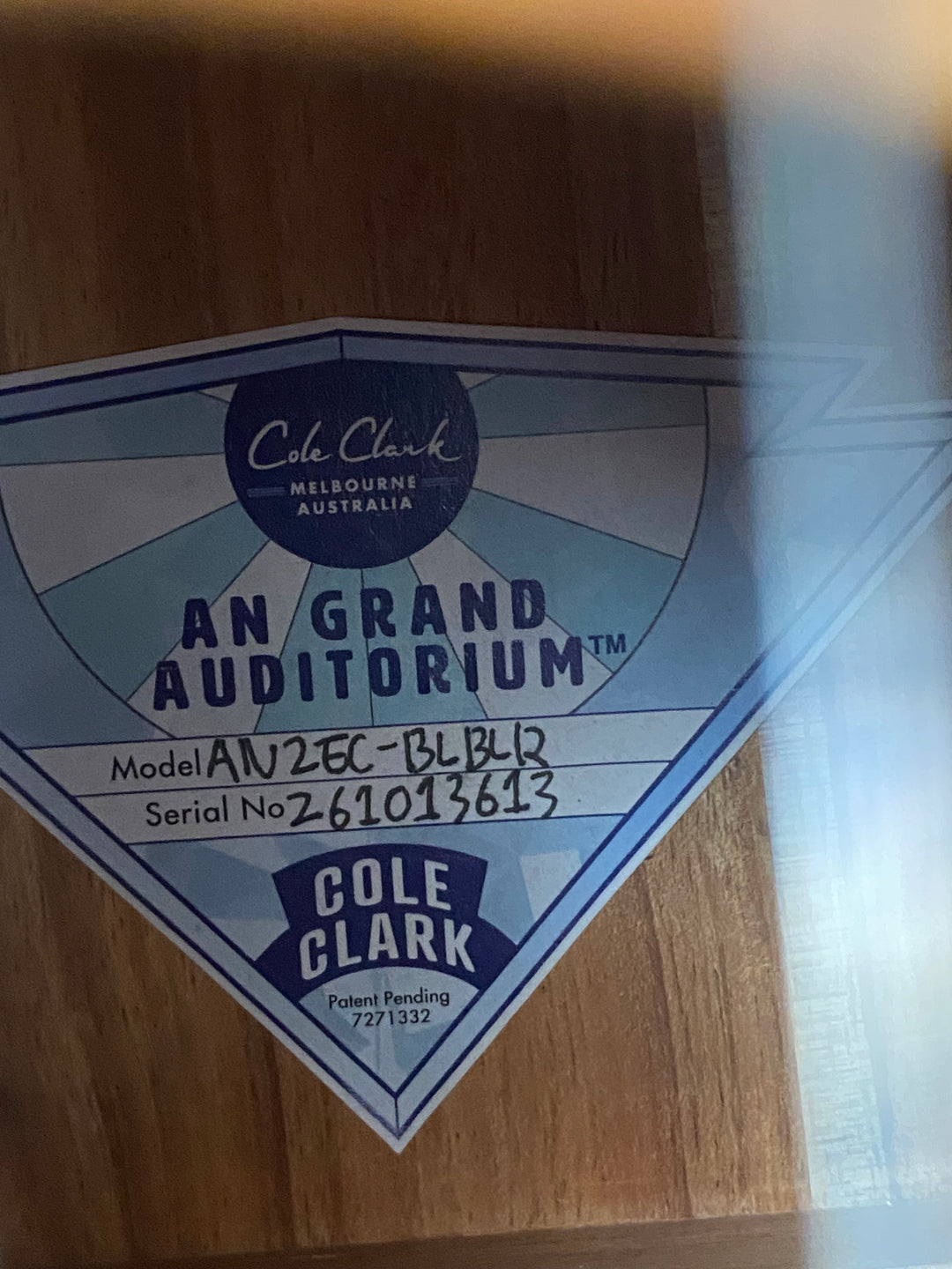 COLE CLARK AN2EC-BLBLR Blackwood B/S Rosewood Fretboard Acoustic Electric