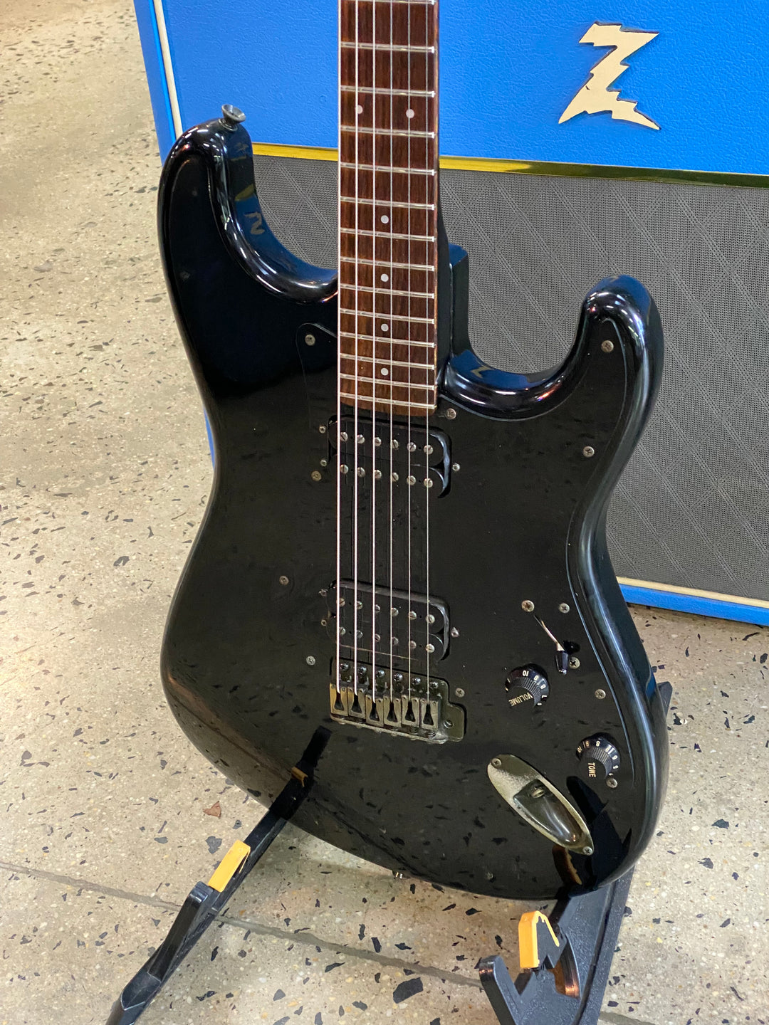 Squier Japan JV '82-84 Contemporary ST Strat HH Black W/bag ***pre loved***