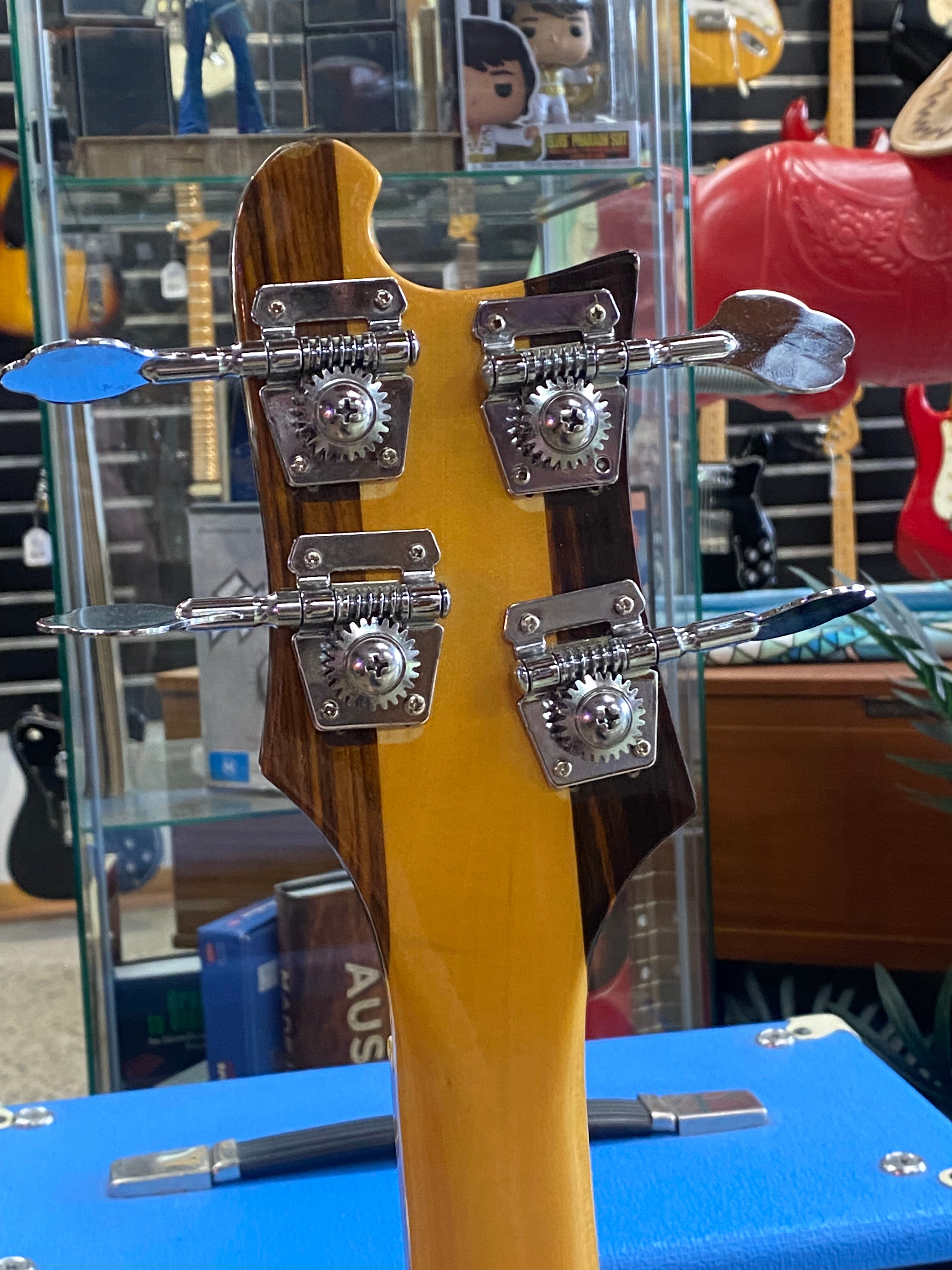 Fernandes MIJ 1980's RB-80 Rickenbacker Style Bass Guitar Nat W