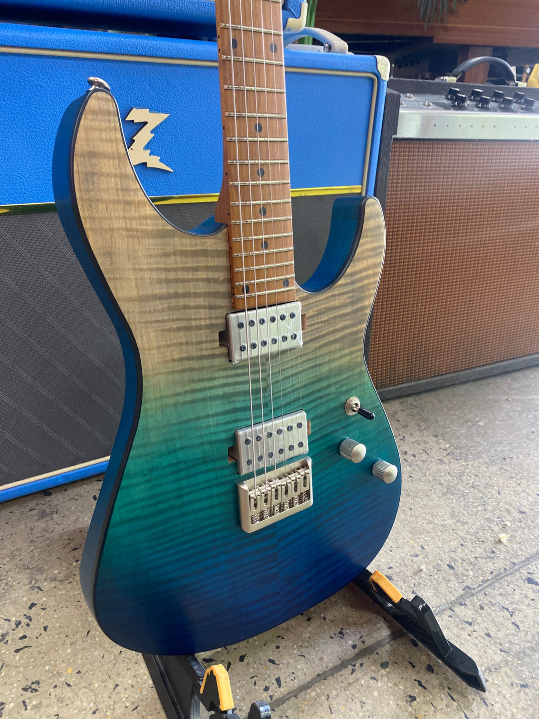 Schecter C-1 Standard Plus Electric Guitar | Blue Fade (BF)