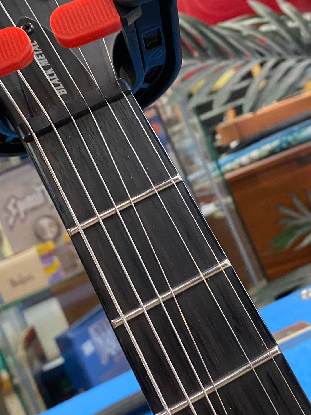 LTD EX MIK Black Metal Electric Guitar Black Satin W/case ***Pre Loved***