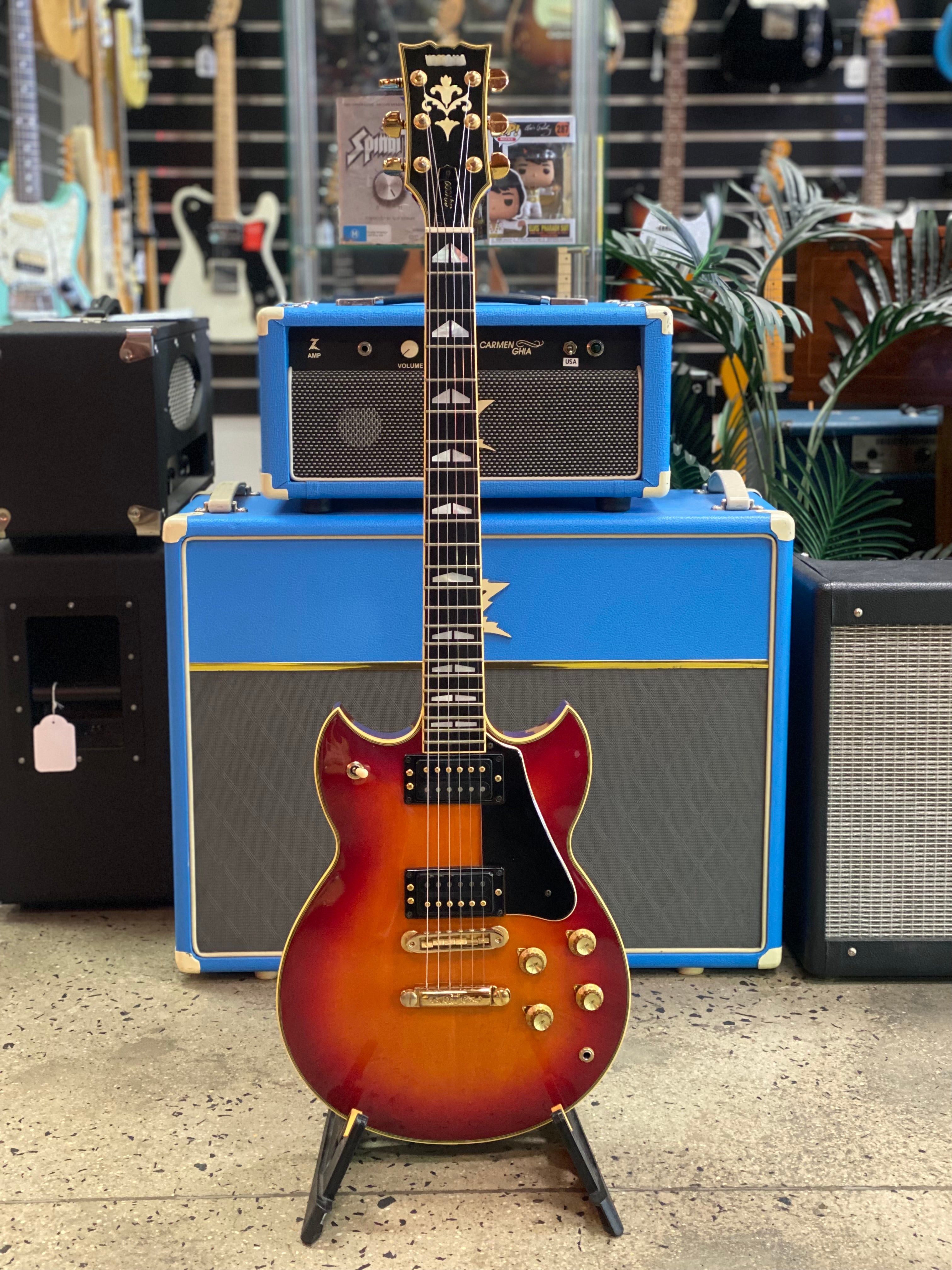 1982年製 YAMAHA SG-1000 Red Sunburst Electric Guitar Yamaha SG1000 1982 Sunburst with Hard Case