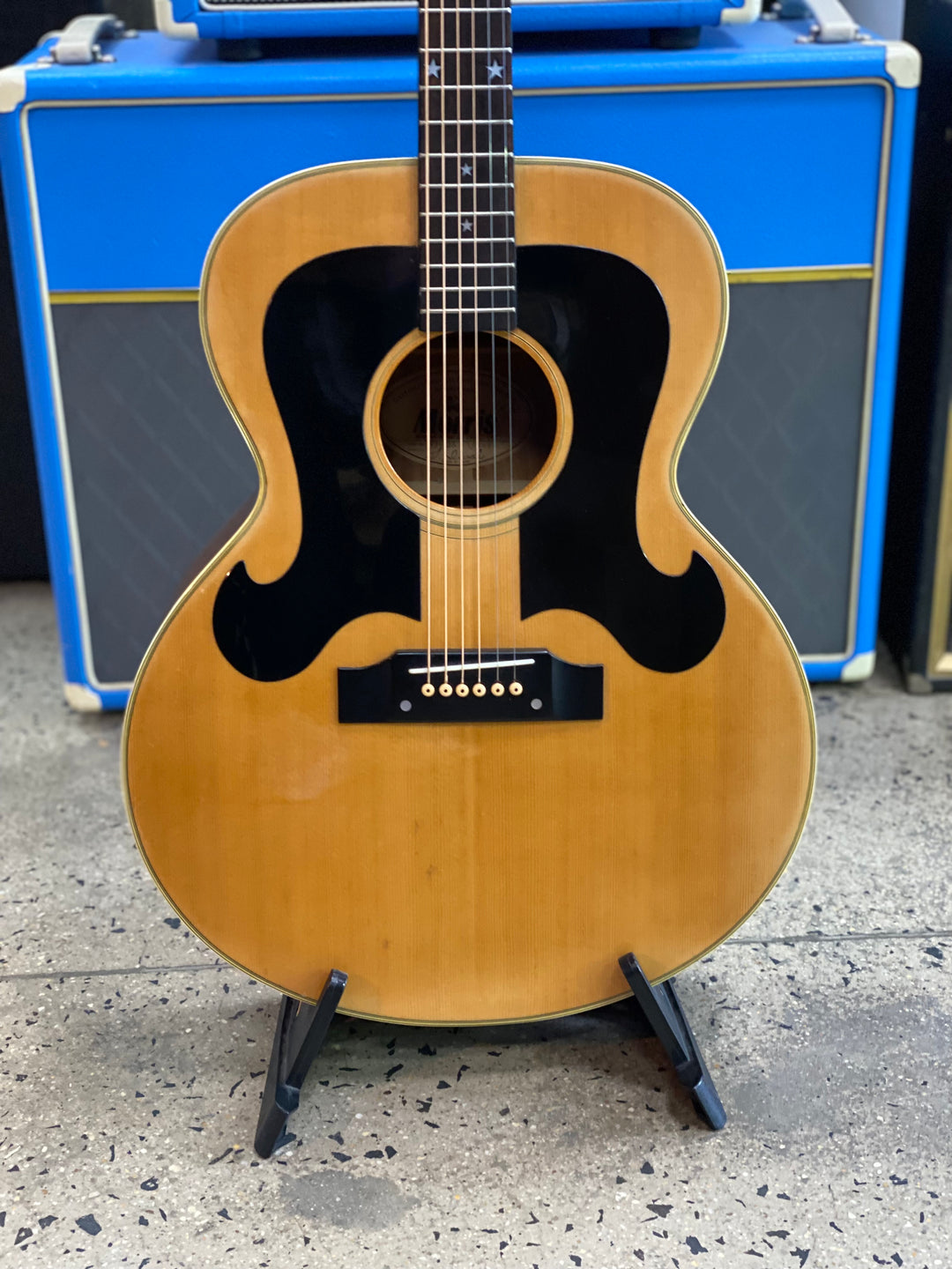 Morris WJ-25 Natural Double Pickguard W/Case | Natural ***pre loved***