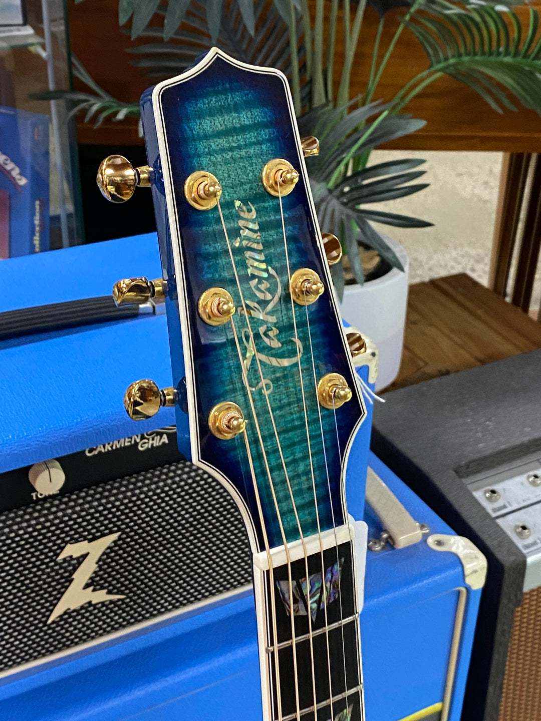 Takamine 2016 MIJ TDP181AC Blue Burst w/case ***pre loved***