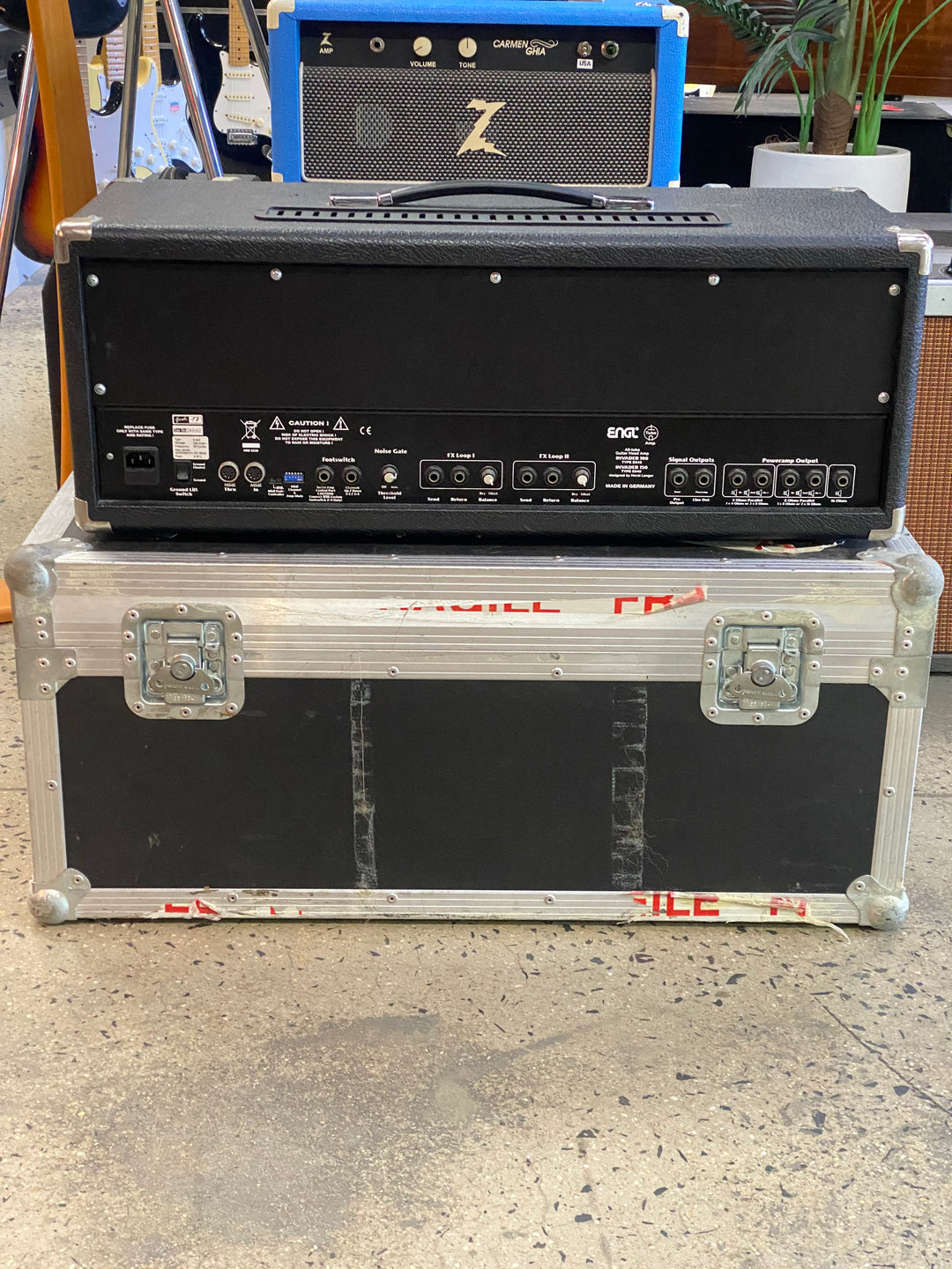ENGL Invader 100W 4Ch Head W/footswitch and tour case ***pre loved***