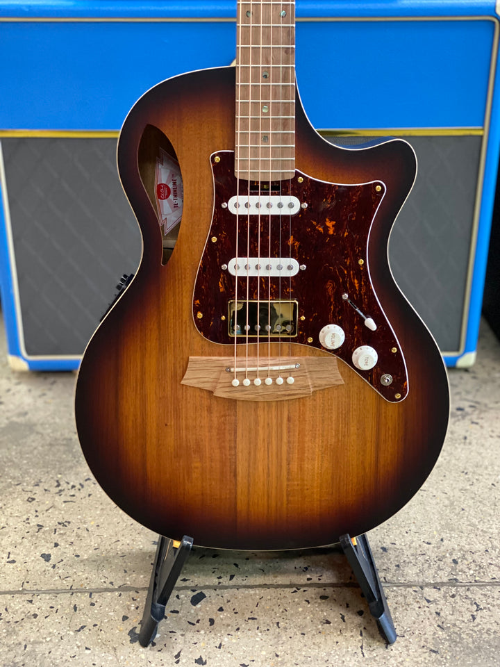 Cole Clark True Hybrid Thinline TL2EC Blackwood HSS Sunburst