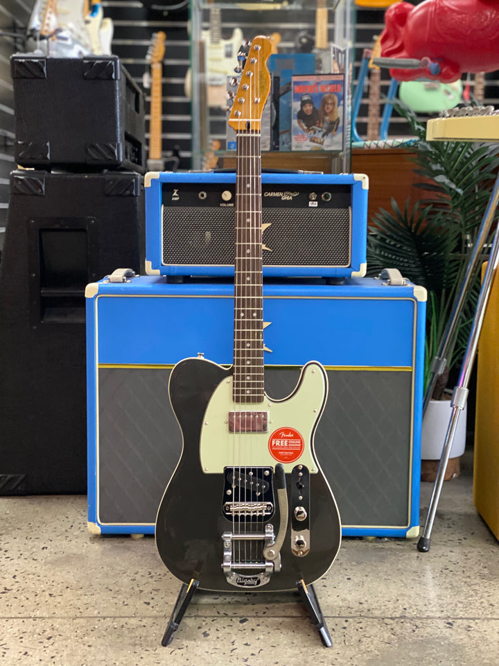 Squier FSR Classic Vibe Tele w/bigsby | Charcoal Frost Metallic