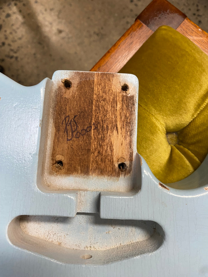 Telecaster body - Unloaded Nitro Finish Heavy Relic - Sonic Blue