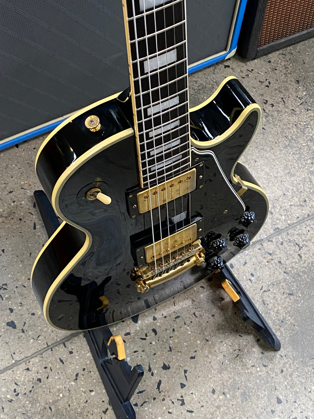 Burny 1980s RLC LP Custom w/bag | Black ***pre loved***