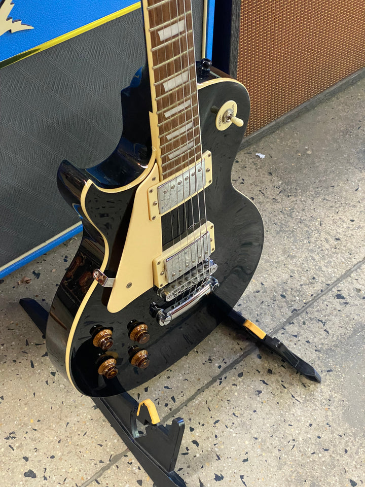 JD Luthiers Left Handed LP Style Electric Guitar Black W/bag ***Pre Loved***