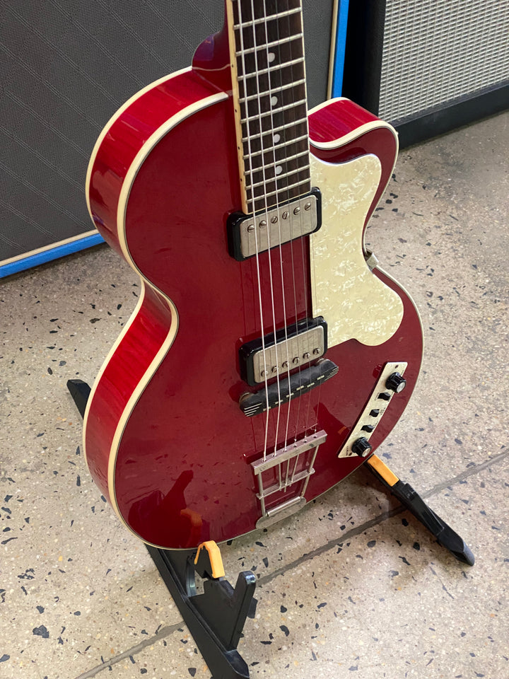 Hofner Contemporary Club Single Cut | Red w/case ***Pre loved***