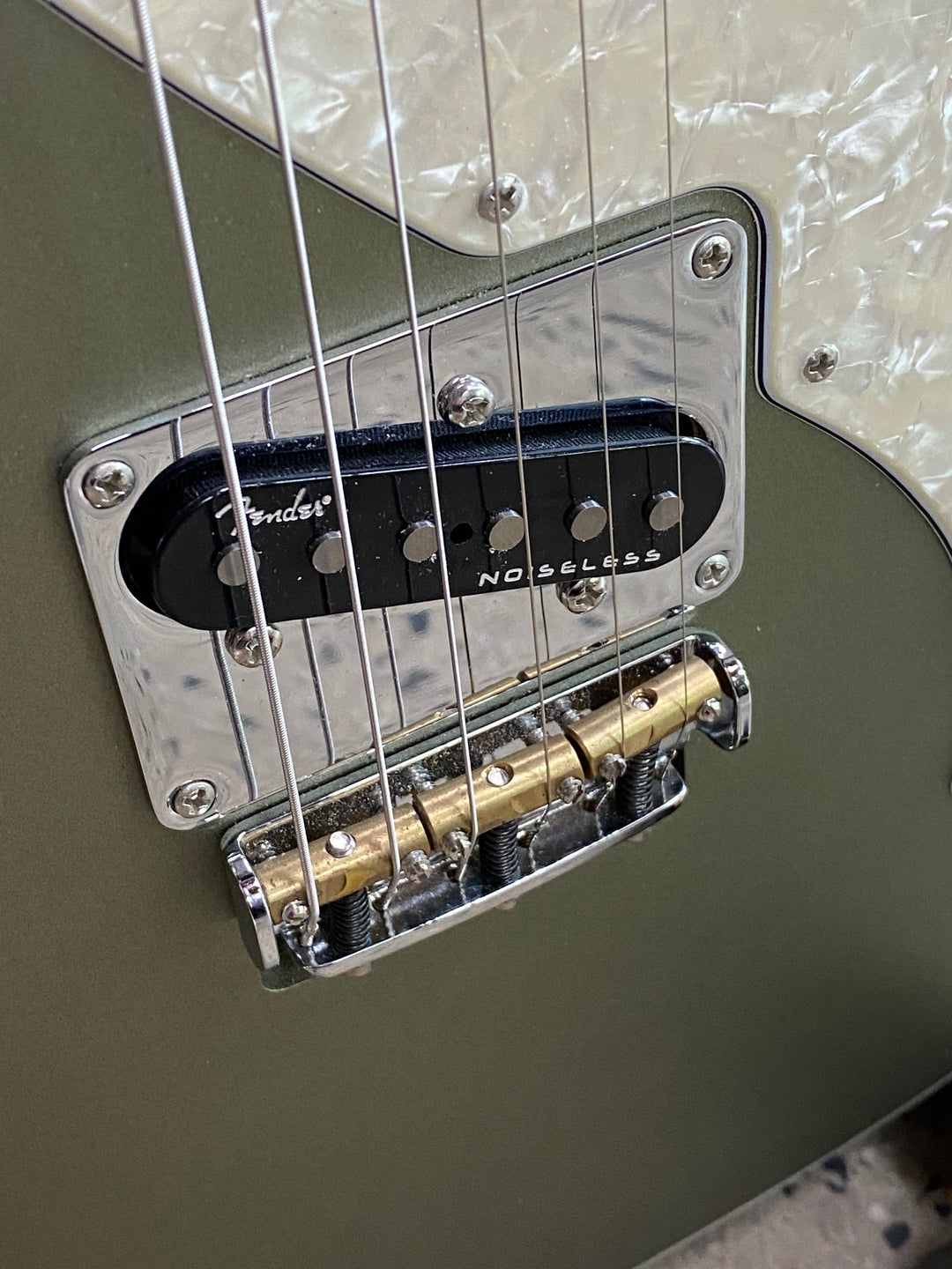 Fender 2018 American Elite Tele Thinline w/case | Satin Jade Pearl Metallic ***pre loved***