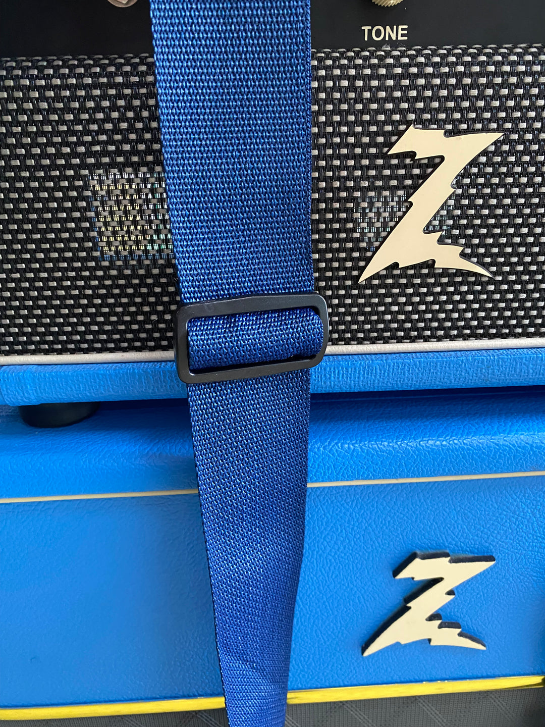 Franklin Blue Poly Web Strap with Single Ply Strap