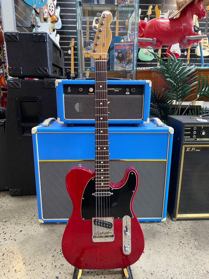 Fender 2017 American Pro Telecaster *modded* w/case Crimson Red Transparent ***pre loved***