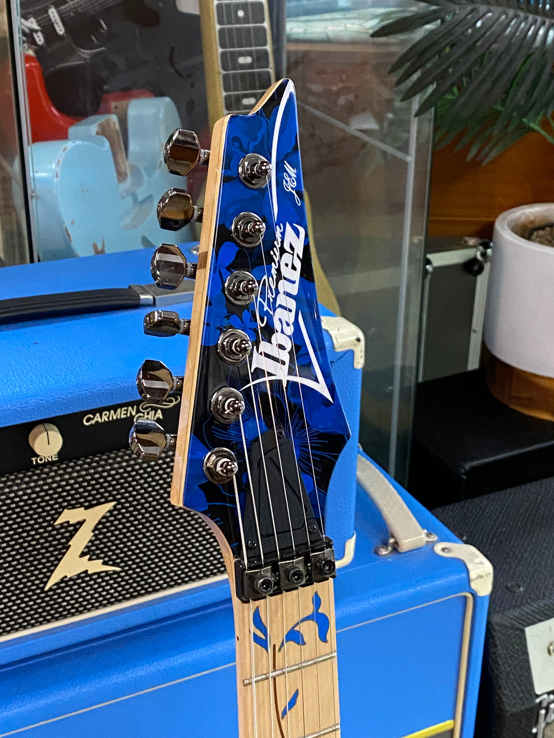 Ibanez 2024 JEM77P w/case | Blue Floral ***pre loved***
