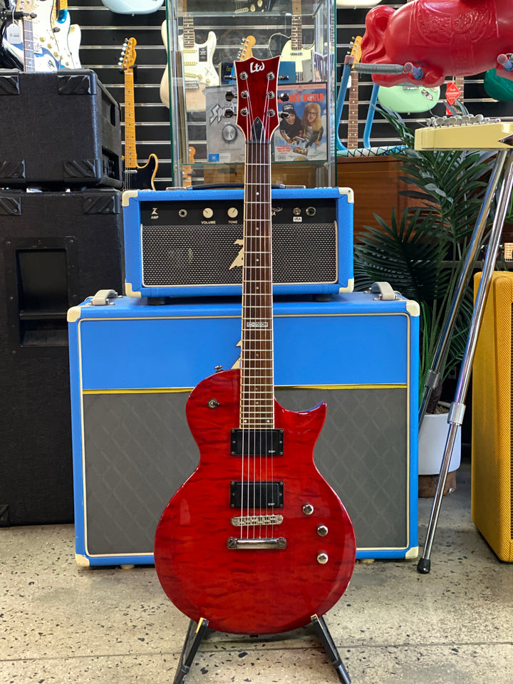 LTD Guitars EC-200QM Quilt Maple w/case | Black Cherry ***pre loved***