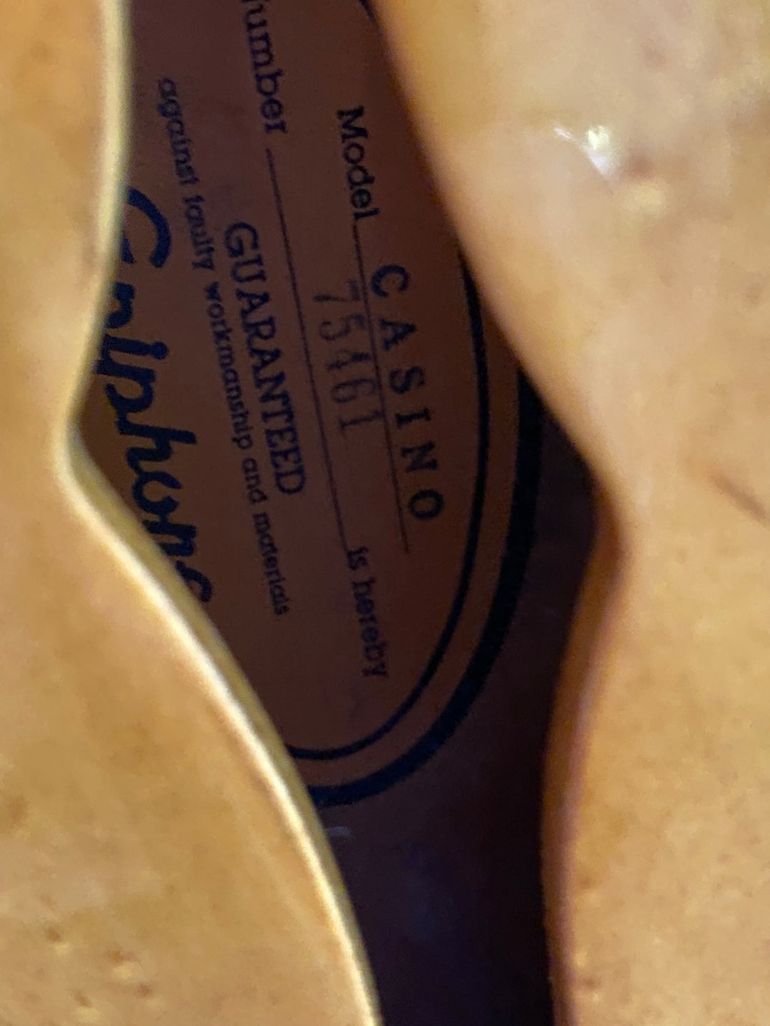 Epiphone 1997 MIJ Casino w/case | Natural ***pre loved***