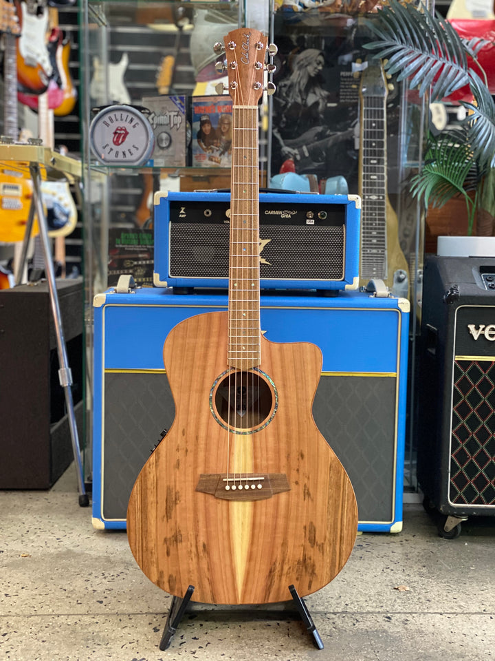 Cole Clark Studio SAN1EC Grand Auditorium Redwood Top Queensland Maple Back and Sides