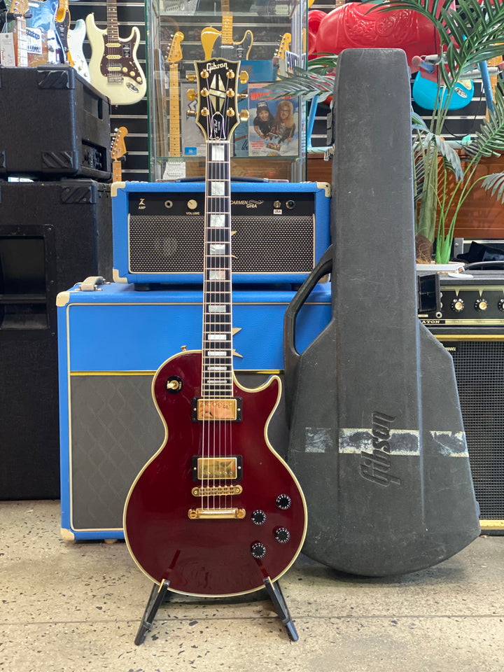 Gibson 1984 Les Paul Custom *modded* w/case | Wine Red **pre loved**