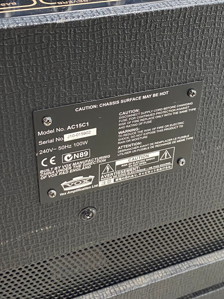 Vox AC15C1 1x12 15W Valve Amp w/ switch ***pre loved***