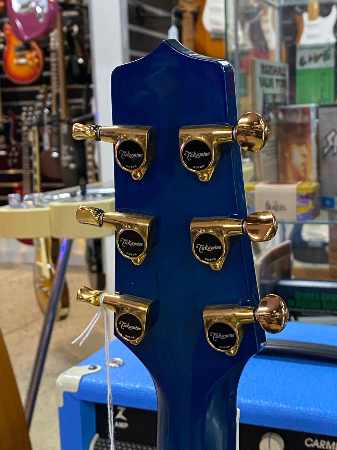 Takamine 2016 MIJ TDP181AC Blue Burst w/case ***pre loved***