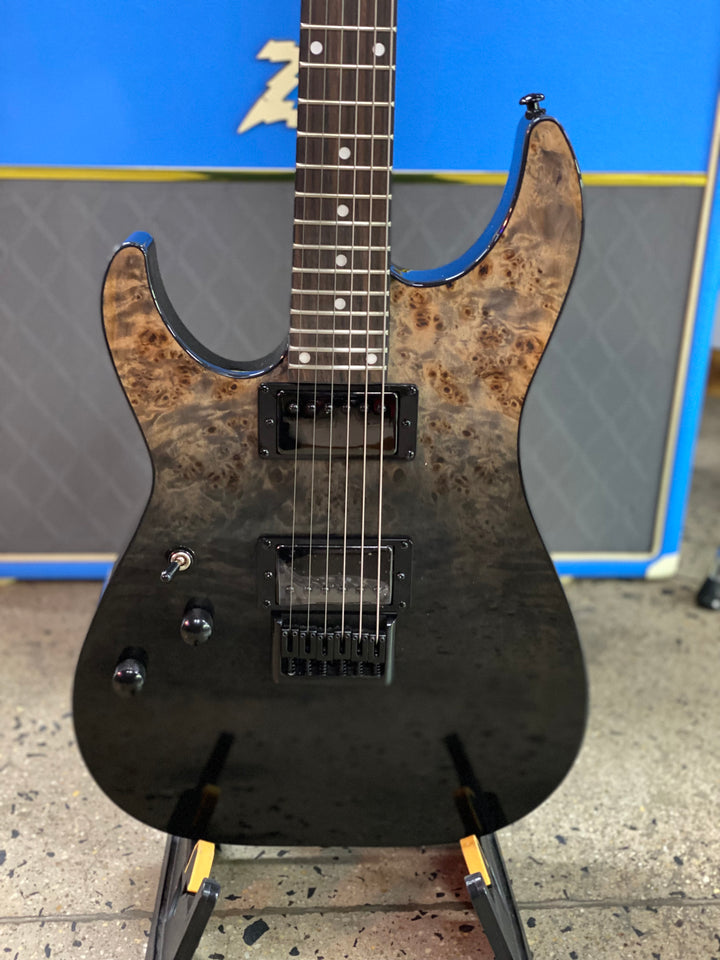 Schecter C-1 Standard Left Hand | Black Fade Burst