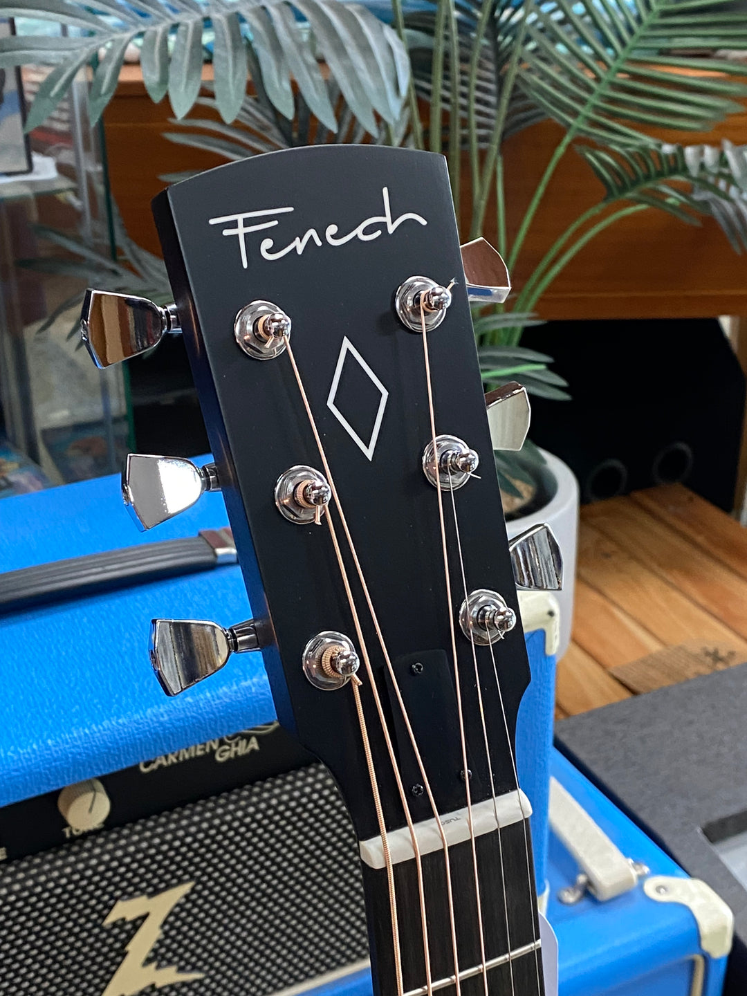 Fenech Delta Blues GA Cutaway All AA Mahogany w/case