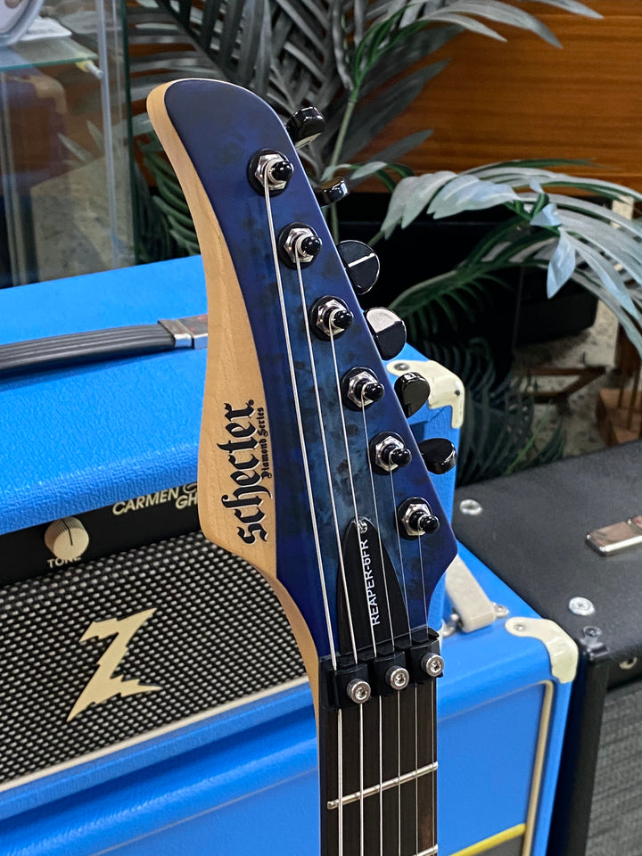 Schecter Guitars Reaper-6 Floyd Rose | Satin Sky Burst