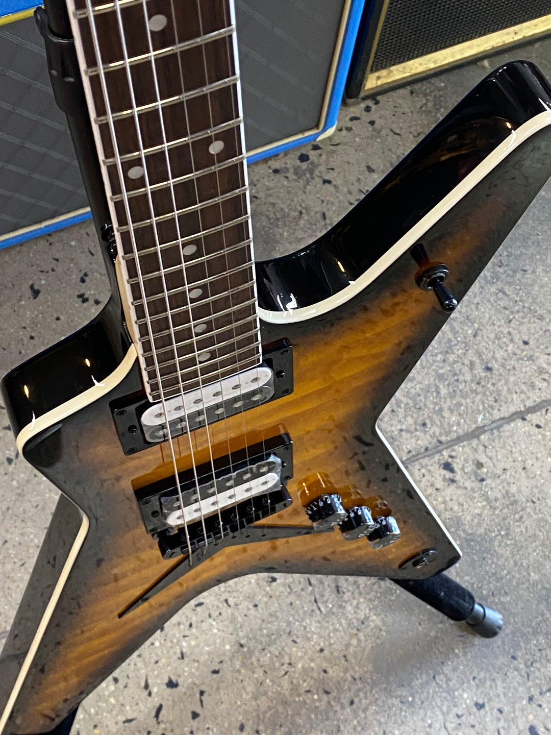 Dean Guitars MLX Quilt Maple Trans Brazilia