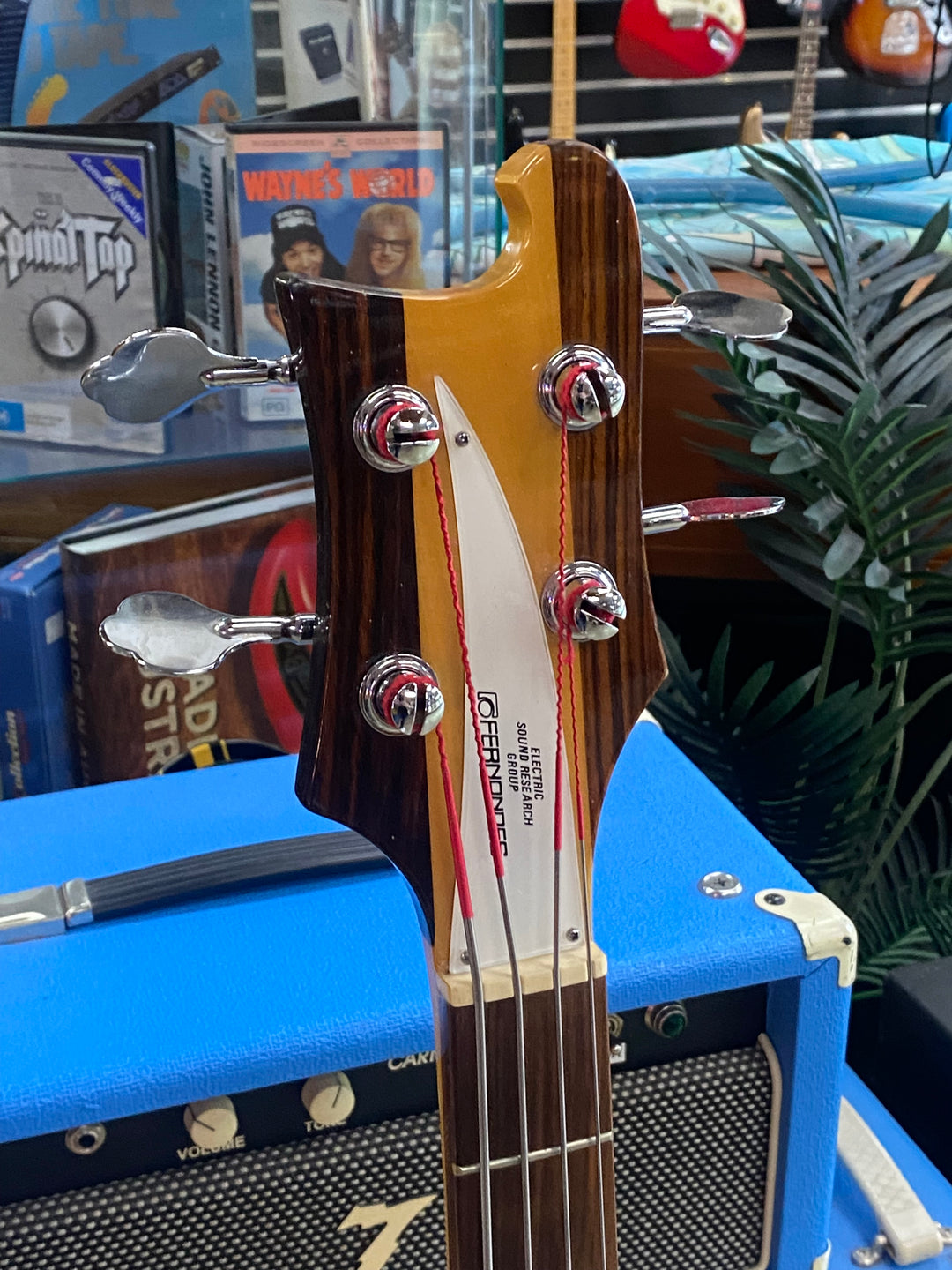 Fernandes MIJ 1980's RB-80 Rickenbacker Style Bass Guitar Nat W/case ***pre loved***