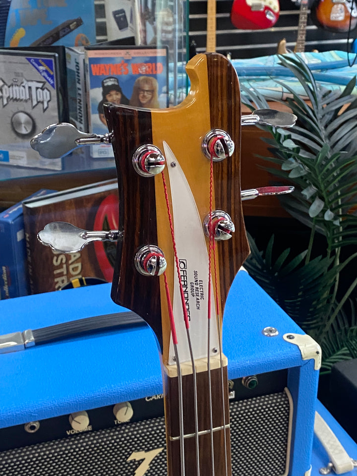 Fernandes MIJ 1980's RB-80 Rickenbacker Style Bass Guitar Nat W/case ***pre loved***