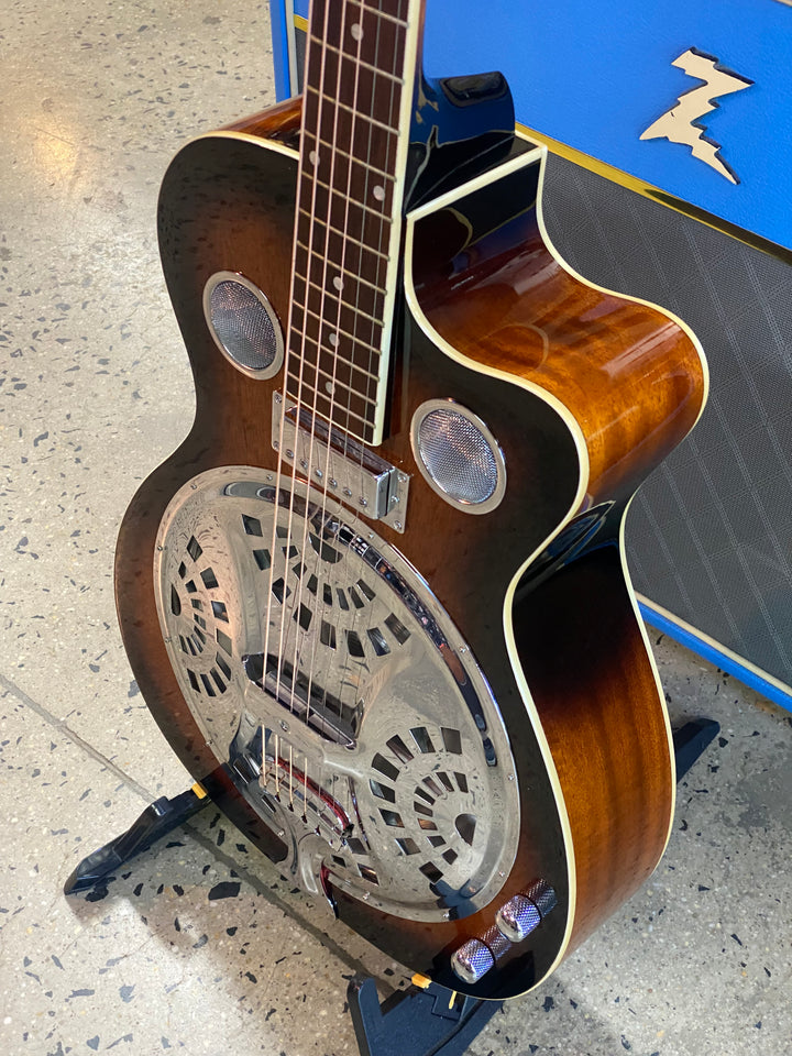 Bryden BRE2ETS Cutaway Electric Resonator Guitar Tobacco Sunburst W/case ***Pre Loved***