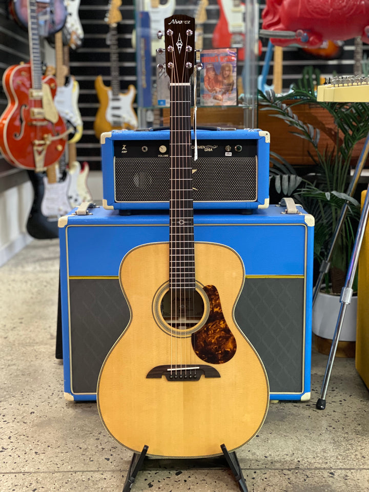 Alvarez Masterwork Folk MF60E Herringbone Acoustic w/pickup