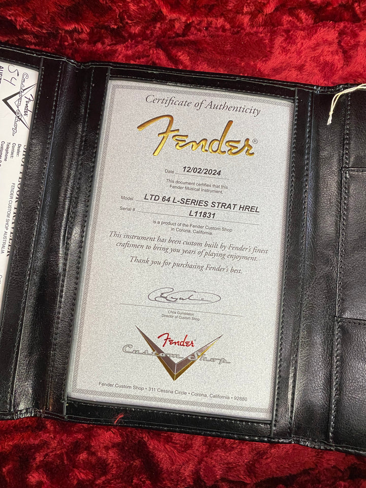 Fender Customshop 2024 LTD 1964 L-Series Stratocaster Heavy Relic 3TS W/case ***Pre Loved***