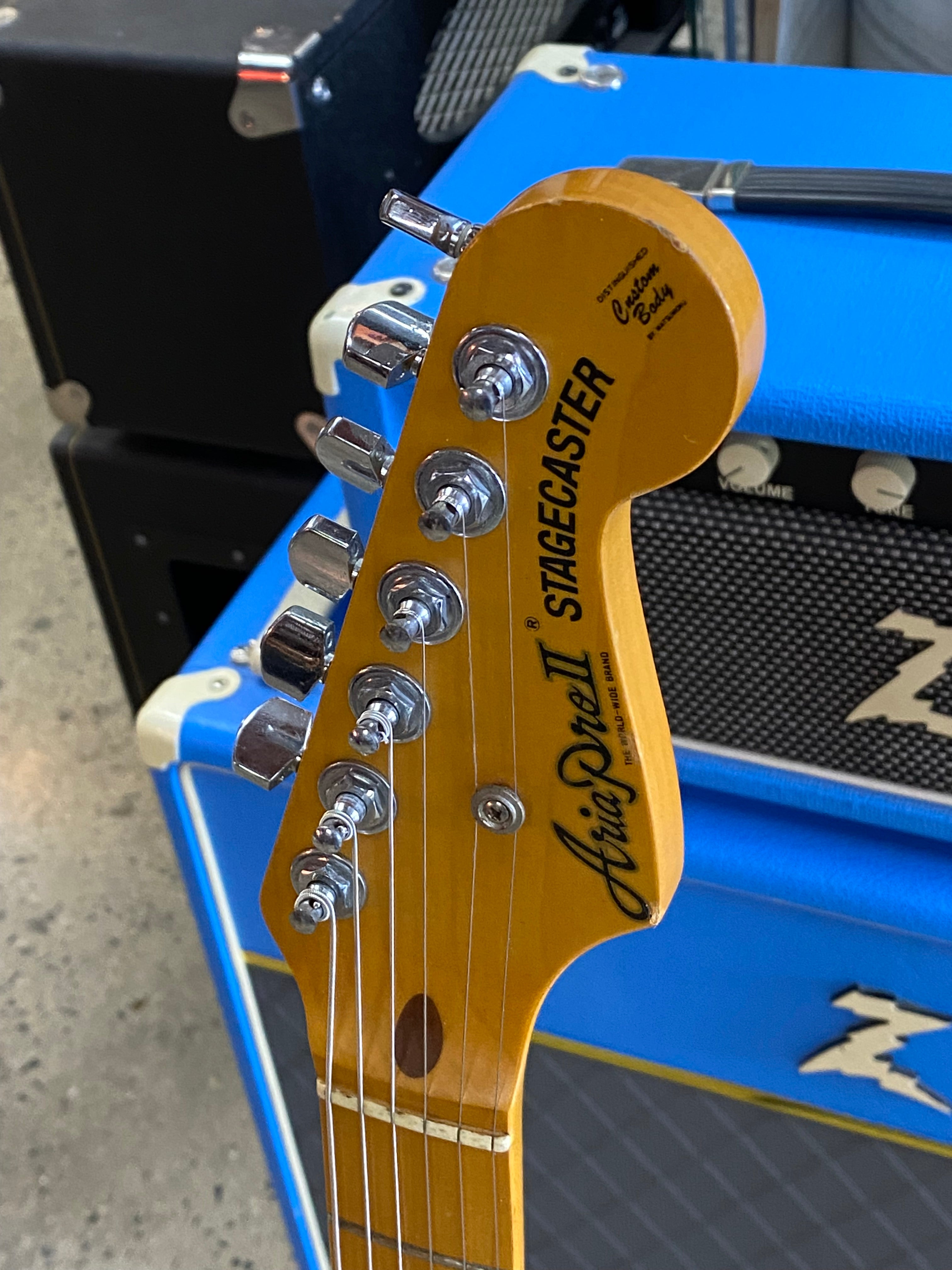 Aria Pro Ⅱ STAGECASTER 1977年 マツモク 中古】Aria Pro II ST-400 Stagecaster 1977年製 - 神奈川県の