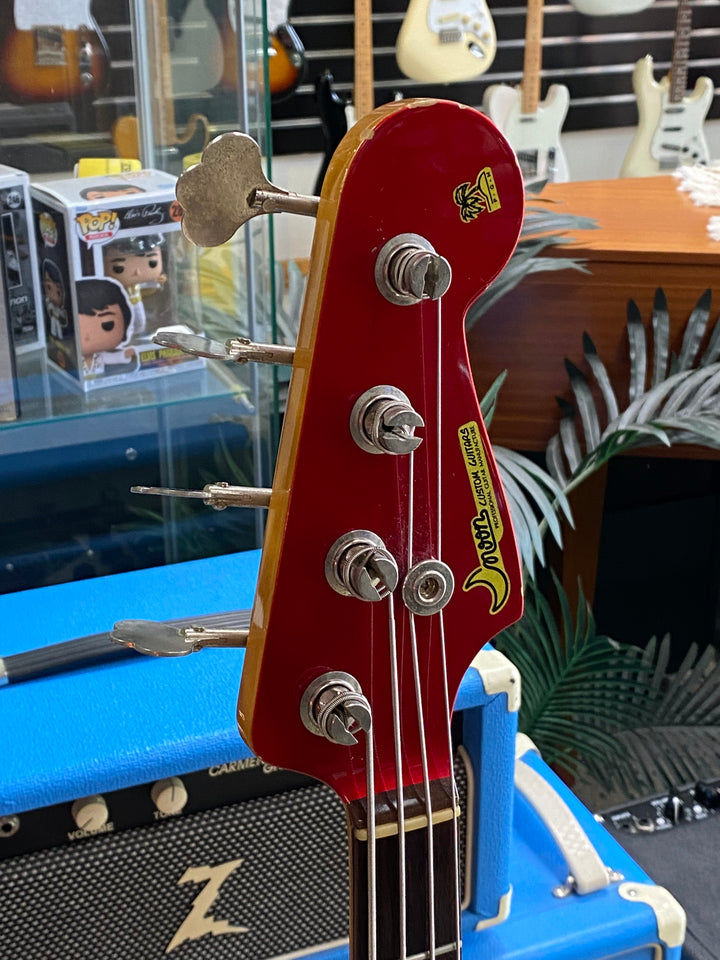 Moon MIJ JB-4 J Bass Classic 60's | Candy Apple Red W/bag ***Pre Loved***