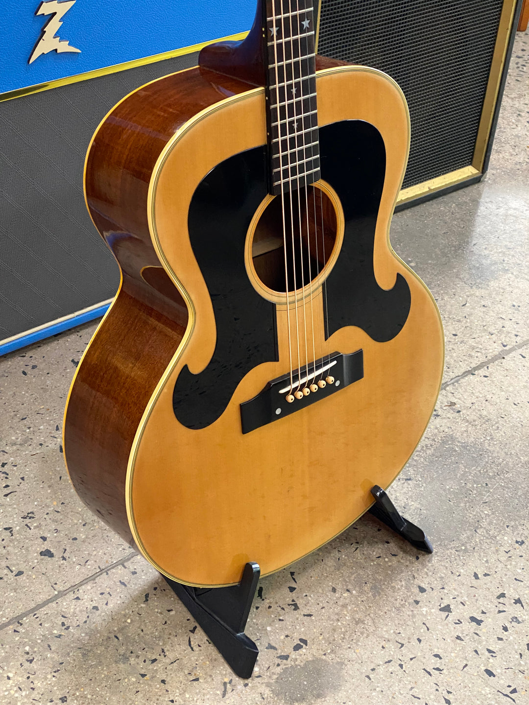 Morris WJ-25 Natural Double Pickguard W/Case | Natural ***pre loved***