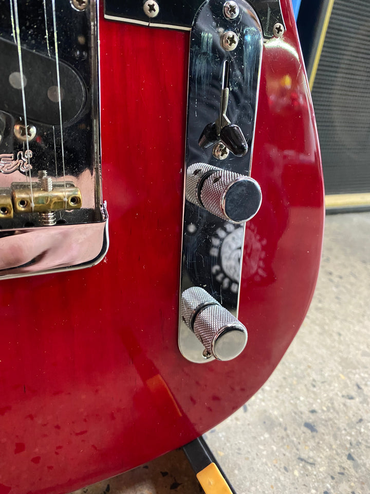 Fender 2017 American Pro Telecaster *modded* w/case Crimson Red Transparent ***pre loved***