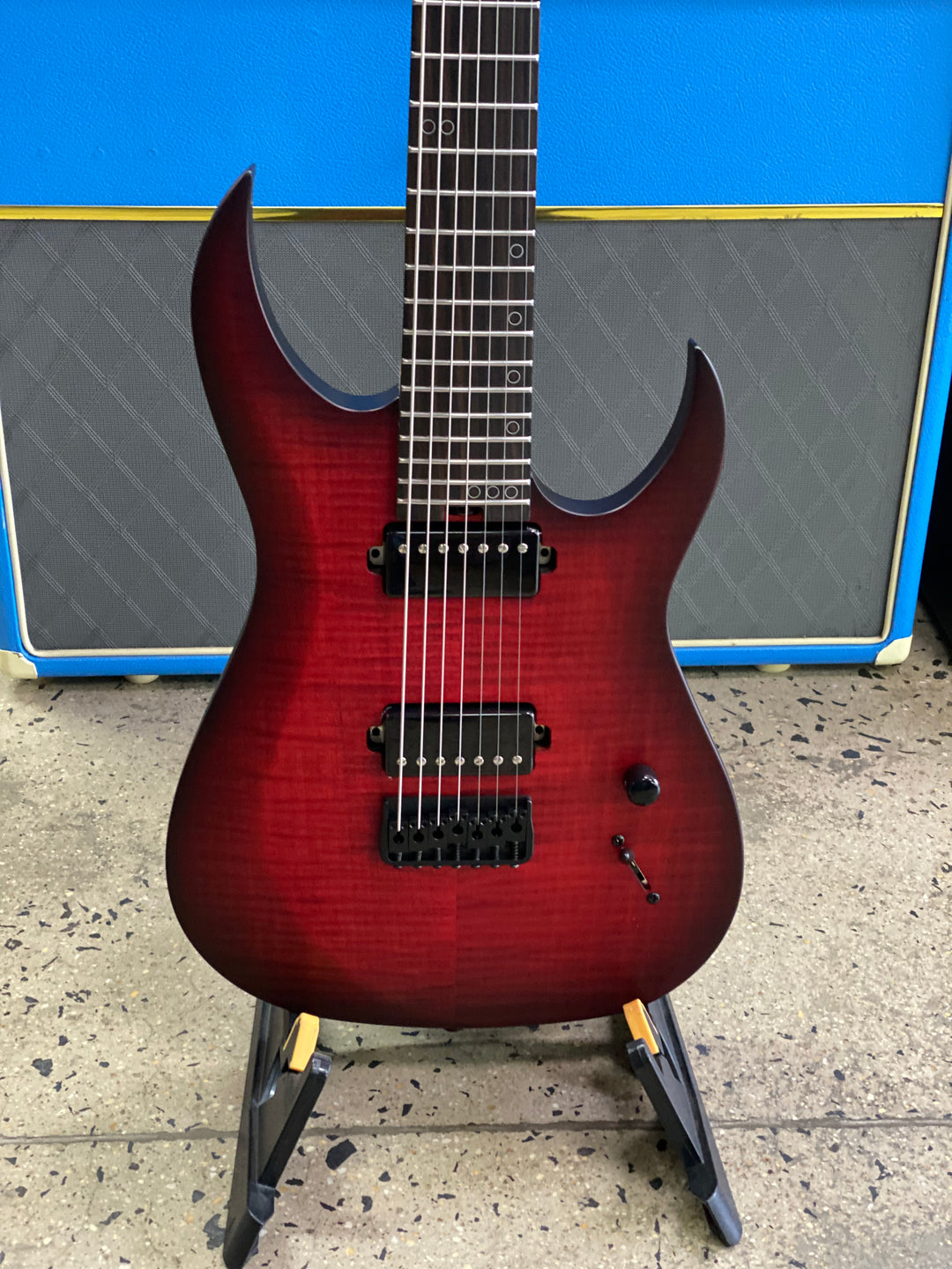 Schecter Sunset-7 Extreme 7 String | Scarlet Burst