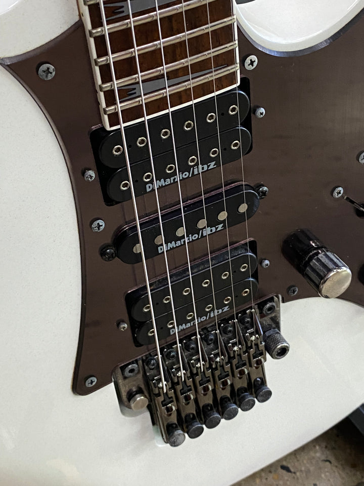 Ibanez MIJ 2010 Ibanez RG2550Z Prestige Galaxy White W/case Pre Loved