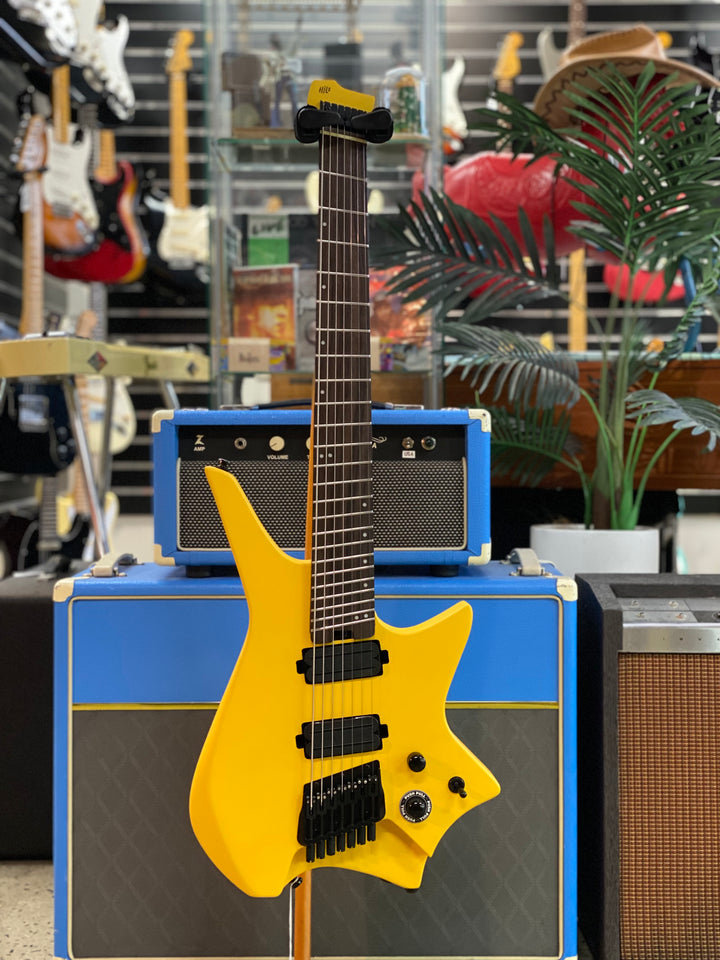 Hils HZ7 Multiscale 7 String Headless Electric Guitar | Satin Honey