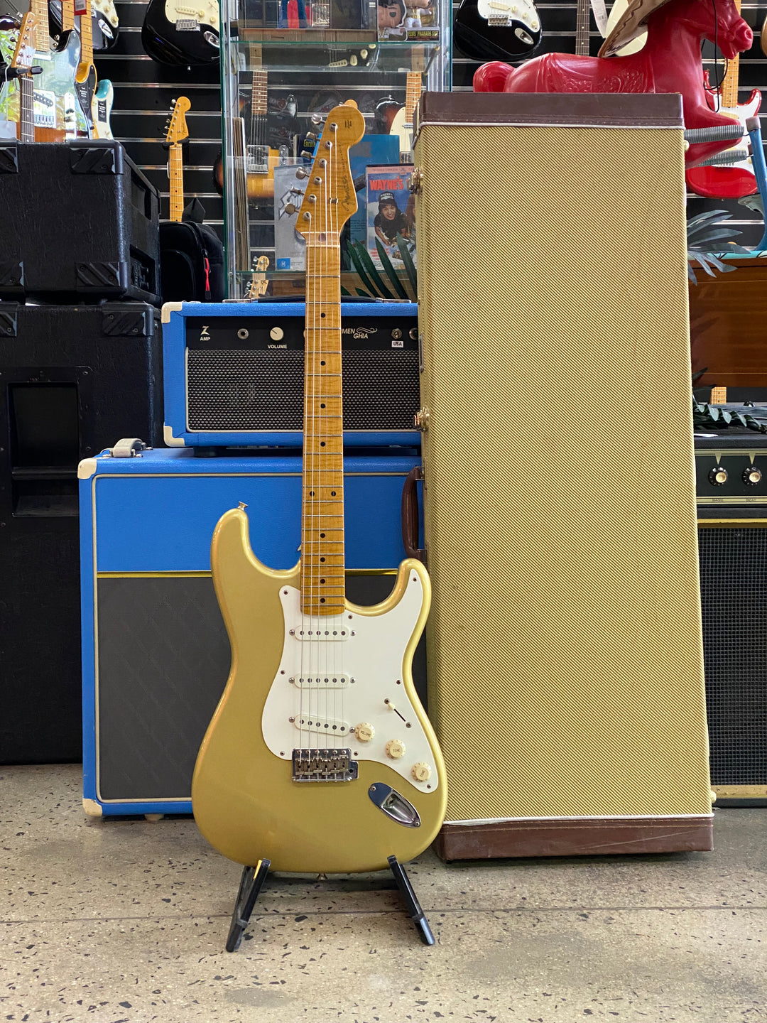 Fender 1994 40th Anniversary Foto Flame w/case | Shoreline Gold ***pre loved***