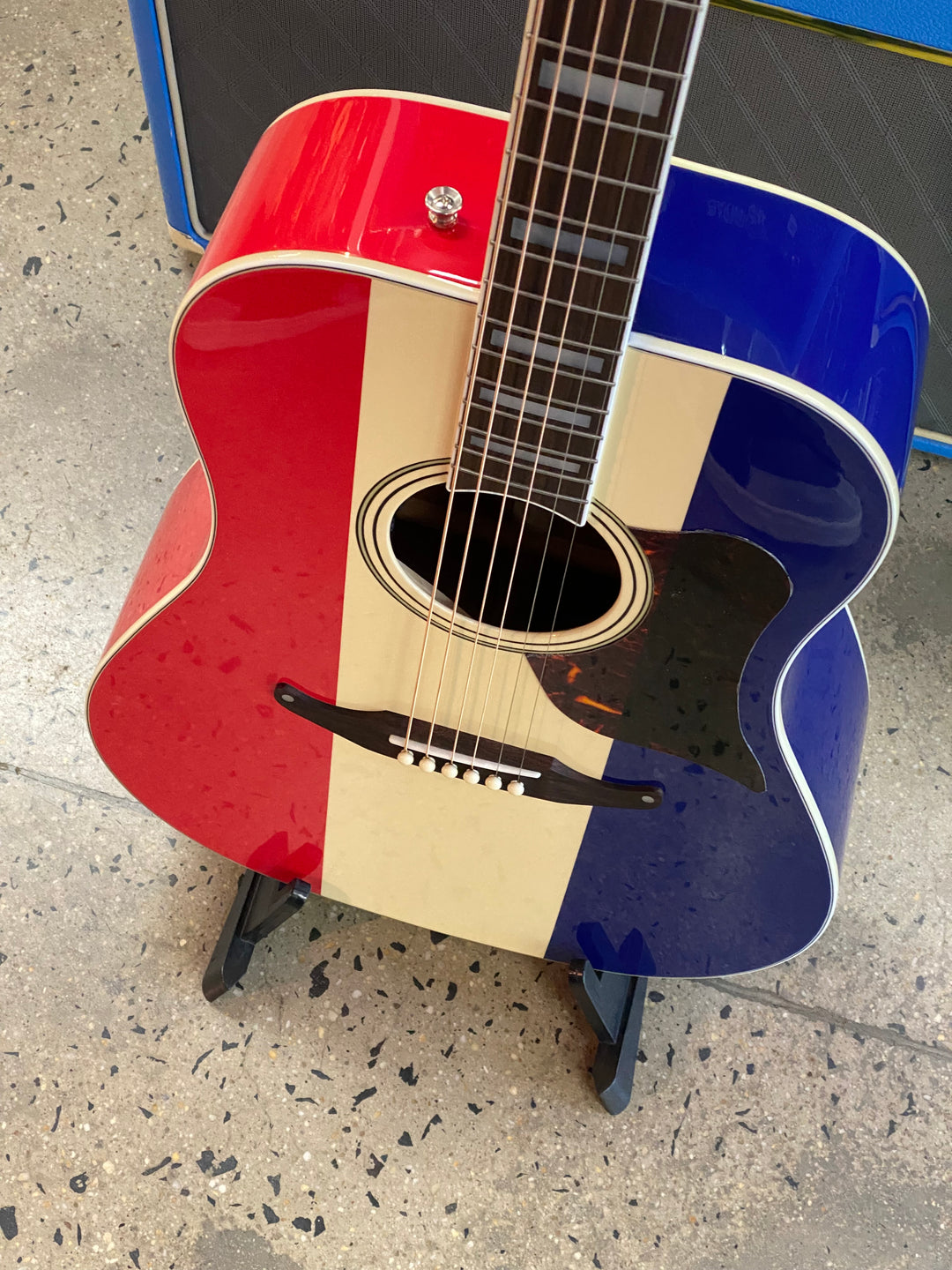 Fender Buck Owens Kingman Acoustic with Case | Red White and Blue